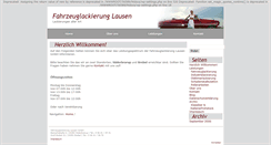 Desktop Screenshot of fahrzeuglackierung-lausen.de